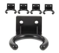 VALICLUD 5pcs Microphone Stand Clip Holder with Screws Stable Wall Mount Mic Hanger Hook for Secure Attachment and Quick Setup Compatible with Standard Microphones for Home Recording
