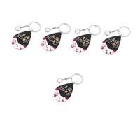 VALICLUD 5pcs Mini Magnifier Keychain Pendant for Portable Glass for Crime Scene Investigation Unique Jewelry Accessory for Mystery Enthusiasts