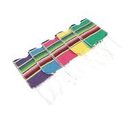 VALICLUD 5Pcs Mini Rainbow Striped Beer Bottle Ponchos Mexican Decorative Covers for Cinco De Mayo Party Celebrations for Beer Water and Soda Bottles