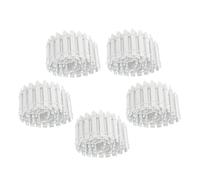 VALICLUD 5pcs Mini White Picket Fence for Fairy Garden Decoration Wood Miniature Garden Fence Border Dollhouse DIY Landscape Ornament with Nature-inspired Detail and Whimsical Micro Scene