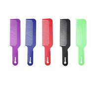 VALICLUD 5Pcs Mixed Color Hairdressing Combs for Men Salon Use Plastic Handheld Hair Comb with Smooth Rounded Teeth for Haircut Slicked Back Styles Scalp Massage and Prevention