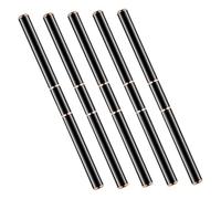 VALICLUD 5Pcs Nail Art Pens Double-ended Rose Gold Nail Liner Brushes DIY Manicure Drawing Tools for Home and Salon Use