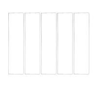 VALICLUD 5pcs Name Sign Bracket Acrylic Sign Bracket Wall Mount 5.5x2.5x0.5inch High Transparency Impact Resistance Adhesive Nameplate Holder for Office and Commercial Spaces