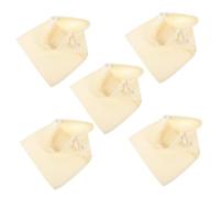 VALICLUD 5pcs Natural Cotton Blank Drawstring Bags Multifunctional Storage Pouches for DIY Painting Tie-dye Screen Printing and Stationery Craft Use