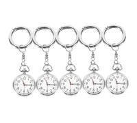 VALICLUD 5pcs Nurse Watches for Women Keychain Pocket Watch Hanging Nurse Clock Accurate Timing Exam Timer