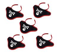 VALICLUD 5pcs Pirate Skull Hair Hoop for Fun Headband Party Accessories for Halloween Cosplay Durable Material Unique Design for Boys for Themed Celebrations