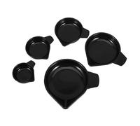 VALICLUD 5pcs Plastic Weigh Boats with Pouring Spout for Jewelry Lab Food Easy-clean Scale Trays for Accurate Liquid and Powder Measurement