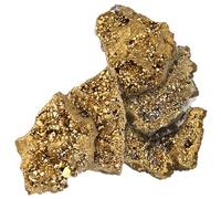 VALICLUD 5pcs Pyrite Irregular Stone Ornaments Lightweight Specimen Stones for Desktop Decoration Meditation DIY Accessories