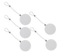 VALICLUD 5pcs Retractable Anti Theft Cable Case Automatic Retractable Steel Cable Anti Theft Wire Box Easy to Use Sturdy Steel and Abs Material White Colour for Mobile Phone Shops