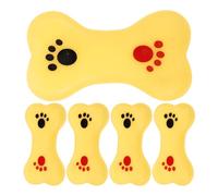 VALICLUD 5PCS Sound Bones, Footprint Shape Bath Stress Relief for, Sturdy Noise-Making Bath Set