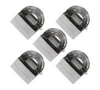 VALICLUD 5pcs Stainless Steel Cookie Cutters with Comfortable Arched Handle and Flat Bottom, Sturdy Biscuit Cutters for Baking and Fondant Cake Moulds, for Home Kitchen Use