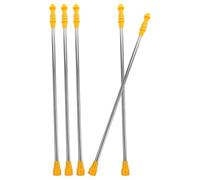 VALICLUD 5pcs Stainless Steel Telescopic Sprayer Rod Set, Extension Wand for Garden Hose, Handheld Sprayer Replacement Rods for Fruit Tree and Agricultural Irrigation