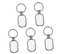 VALICLUD 5pcs Sublimation Keychains Metal Key Rings for Diy Design for Heat Transfer Applications Custom Photo Key Holders Great Present