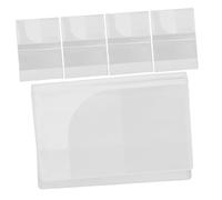 VALICLUD 5pcs Thickened Clear Passport Holder Vertical Card Holders Document Protector for Travel Lightweight Stylish Id Badge Sleeve