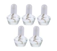 VALICLUD 5pcs Thickened Glass Alcohol Burner Lamp 60ml Laboratory Glass Heating Bottle Portable for Lab Heating and Experiment