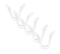 VALICLUD 5pcs U Shaped Eyeglass Nose Pads Soft Silicone Anti-Slip Matte Finish Replacement Nose Cushions for Glasses Comfortable Bridge Support Eyewear Accessories