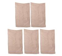 VALICLUD 5pcs Vegetable Storage Bags Storage Pouches 35x20x5cm Jute Lightweight Keeps Light Out Classical Shape for Grain and Vegetables