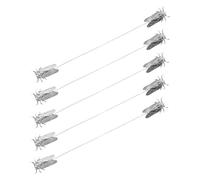 VALICLUD 5pcs Vintage Animal Insect Brooch Pin with Tassel Chain Alloy Cicada Lapel Pins for Men Women Versatile Collar and Coat Accessories for Formal Casual Wear