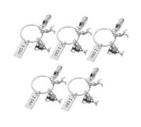 VALICLUD 5pcs Vintage Metal Running Shoe Keychain with I Can Motivational Pendant Retro Sports Shoe Charm Accessories for Backpacks Unique Runner Keyring for Runners and Jogging Enthusiasts