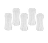 VALICLUD 5pcs Washable Pure Cotton Diaper Liners Small Size 35x15cm Breathable Soft Cloth Diapers for Newborn Babies 0-3 Months Unbleached Baby Washcloths