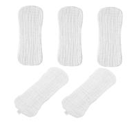 VALICLUD 5pcs Washable Pure Cotton Diapers for Newborns Reusable Cloth Diapers Inserts in White Suitable for Months for Pee Covers