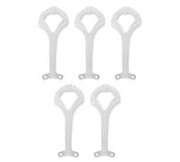 VALICLUD 5PCS White Ceiling Fan Blade Arm Brackets Replacement Kit Aluminum Shell-Shaped Fan Blade Mounting Supports for Ceiling Repair and Easy Installation