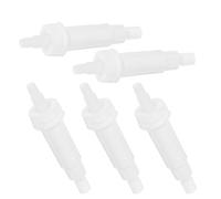 VALICLUD 5pcs White Plastic Soap Dispenser Pump Plunger Valve Replacement for Kitchen Bathroom Shampoo Conditioner Bottles Refill Bottle Pump Parts for Skincare and Soap Dispenser