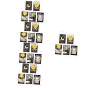 VALICLUD 5sets Enamel Tarot Brooches Set Creative Lapel Pins for Clothes Hats Scarves Durable Fashion Accessories for Everyday Wear Unisex Design for Friends 5pcs*5