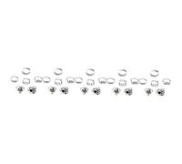 VALICLUD 5sets Vintage Gothic Rings Stackable Punk Style Finger Jewelry for Women Cool Ring Decor for Halloween Parties and Everyday Wear 6pcs*5
