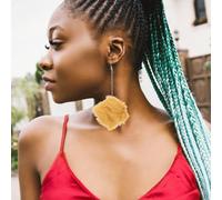 VALICLUD 6 Pairs Pom Pom Dangle Chain Earrings for Women Teens Soft Plush Fluffy Ball Drop Jewelry Winter-friendly Faux Fur Statement Accessories for Parties and Daily Wear