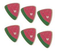 VALICLUD 6 Pcs Creative Watermelon Enamel Pins Set Kawaii Cartoon Fruit Brooches for Jackets, Shirts, Hats Cute Funny Lapel Badges Accessories for Women
