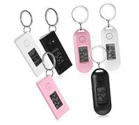 VALICLUD 6 Pcs Digital Keychain Pocket Watches Portable One-Button Design Small Abs Plastic Electronic Clocks Suitable for Nurses and Children at Work or Study