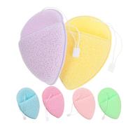 VALICLUD 6 Pcs Facial Cleansing Sponges Water Drop Shape Gentle on Skin Convenient to Hold Soft Sponge for Household Use Suitable for People of Ages