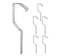 VALICLUD 6 Pcs Heavy Duty Iron Gutter Support Bracket for Roofs Sturdy Rain Gutter Brackets Enhancing Drainage Efficiency