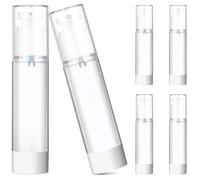 VALICLUD 6 Pcs Travel Bottles with Squeeze Lotion Pump and Fine Mist Spray Containers for Toner Makeup Remover Serum Lightweight and Portable for Toiletries