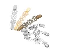 VALICLUD 6 Pcs Vintage Alloy Swirl Brooch Set Scarf Holder Clips Cardigan Connectors for Women Elegant Collar Fasteners for Dresses Shawls Party Wear