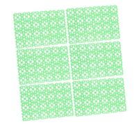 VALICLUD 6 Pieces Non-Slip Protective Pet Pads for Rabbit Cage Hamster Foot Cushion Plastic Cage Mat for Small Animals including Guinea Pig and Chinchilla, Suitable for Indoor Random Color