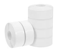 VALICLUD 6 Rolls 4X1.2Cm White Self-Adhesive Label Printer Paper Rolls 160 Plain Printable Sticker Labels Portable Price Tag Stickers for Retail and Shipping Use