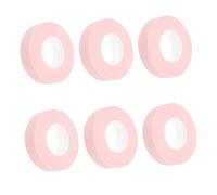 VALICLUD 6 Rolls Lash Extension Tape Breathable Eye Skin Protective Grafting Tape for Professional Beauty Salon and Home DIY Eyelash Extension Auxiliary Tool Pink