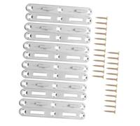 VALICLUD 6 Sets Thickened Bed Rail Hardware with Screws for Wood Headboard Connection Heavy-Duty Hinge Buckles and Bed Rail Hooks Solid Brackets for Versatile Frame Support and Stable Load