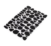 VALICLUD 6 Sheets Black Felt Stickers Self-Adhesive with Smooth Surface for Decorating Walls and Making Brooches DIY Felt Decals for Crafts and Festival Decorations