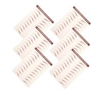 VALICLUD 6 Sheets Peel Off Eyebrow Stickers for Women Self-adhesive Simulated Hair-like Eyebrow Decals Natural Texture Makeup Tape for Easy Grooming and Shaping