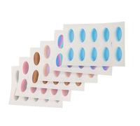 VALICLUD 6 Sheets Waterproof Eye Shadow Stickers Temporary Eyeshadow Stickers Makeup for Women Craft Paper