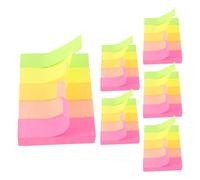 VALICLUD 600pcs Self-adhesive Colourful Paper Page Tabs with Easy to Peel and Stick Feature for Studying and School Organizing Book Markers