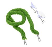 VALICLUD 60cm Climbing Cotton Rope for Reptile Enclosure, Artificial Vine Habitat Décor with Suction Cup Hooks, Lizard Tank Climbing Rope Ladder for Chameleon and Hermit Crab Terrarium