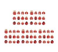 VALICLUD 60pcs Cartoon Ladybug Brooch Delicate Animal Corsage Fashion Brooch Pin Creative Breastpin for Woman Girl Party Occasion
