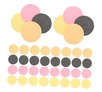 VALICLUD 60pcs Compressed Facial Cleansing Sponges Natural Wood Pulp Round Pads for Makeup Removal Reusable Deep Cleansing Cotton Sponges for Daily Skincare Womens Travel Face Wash