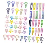 VALICLUD 60Pcs Cute Hair Clips for Snap Hairpins with Unique Designs for Birthday Daily Life Holidays Hair Accessories for Little