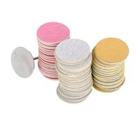 VALICLUD 60pcs Replacement Sanding Paper Discs for Foot File and Nail Drill, Emery Film Material with Stainless Steel Core, User-Friendly Design for Smooth Feet, for Home Use and Travel