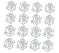 VALICLUD 60pcs Reusable Fake Ice Cubes Acrylic Irregular Shape Lightweight Compact Photo Props for Table Setting and Pictures